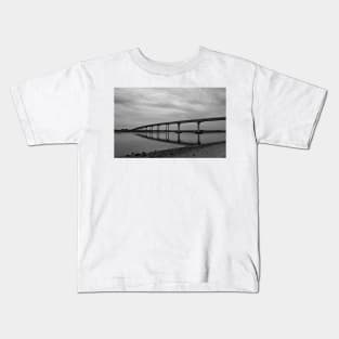 Sunset Beach Bridge Kids T-Shirt